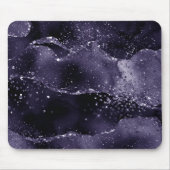 Moody Agate | Midnight Indigo Deep Paarse Glam Muismat (Voorkant)
