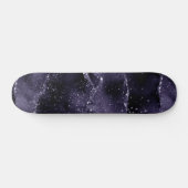 Moody Agate | Midnight Indigo Deep Paarse Glam Persoonlijk Skateboard (Horizontaal)