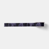 Moody Agate | Midnight Indigo Deep Paarse Glam Satijnen Lint (Voorkant)