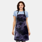 Moody Agate | Midnight Indigo Deep Paarse Glam Schort (Gedragen)