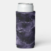 Moody Agate | Midnight Indigo Deep Paarse Glam Seltzer Blikjeskoeler (Seltzer Voorkant)
