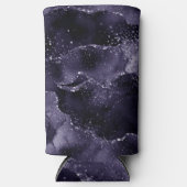 Moody Agate | Midnight Indigo Deep Paarse Glam Seltzer Blikjeskoeler (Voorkant)