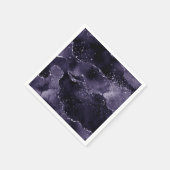 Moody Agate | Midnight Indigo Deep Paarse Glam Servet (Hoek)