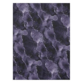 Moody Agate | Midnight Indigo Deep Paarse Glam Tafelkleed (Voorkant)