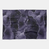 Moody Agate | Midnight Indigo Deep Paarse Glam Theedoek (Horizontaal)