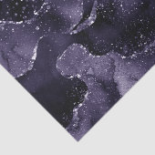 Moody Agate | Midnight Indigo Deep Paarse Glam Tissuepapier (Detail)