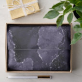 Moody Agate | Midnight Indigo Deep Paarse Glam Tissuepapier (Geschenk)