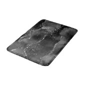 Moody Agate | Onyx Zwart Zilver Vampy Gothic Glitt Badmat (Gekanteld)