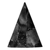 Moody Agate | Onyx Zwart Zilver Vampy Gothic Glitt Feesthoedjes (Achterkant)