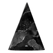 Moody Agate | Onyx Zwart Zilver Vampy Gothic Glitt Feesthoedjes (Links)