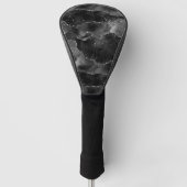 Moody Agate | Onyx Zwart Zilver Vampy Gothic Glitt Golfheadcover (Voorkant)