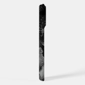 Moody Agate | Onyx Zwart Zilver Vampy Gothic Glitt iPhone Hoesje (Rechterkant)