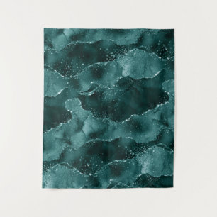 Moody Agate Teal Green Malachite Fotohokje Wandkleed
