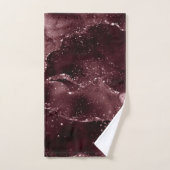 Moody Agate | Wijn Bordeaux Sangria Merlot Maroon Bad Handdoek (Handdoek)