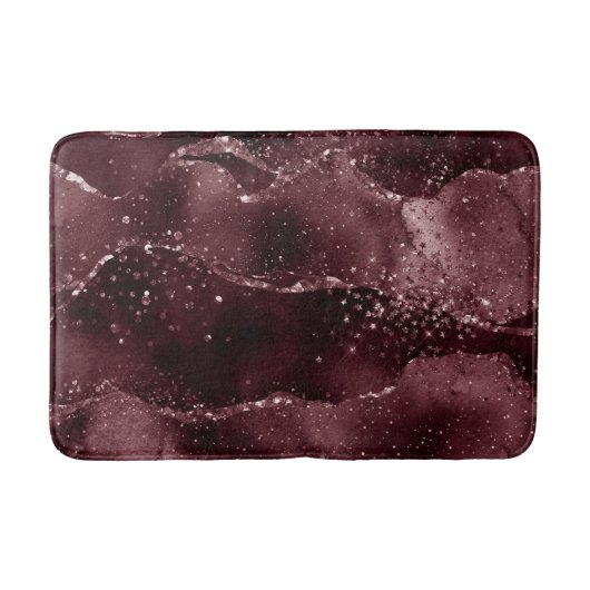 Moody Agate | Wijn Bordeaux Sangria Merlot Maroon Badmat (Voorkant)