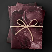 Moody Agate | Wijn Bordeaux Sangria Merlot Maroon Inpakpapier Vel