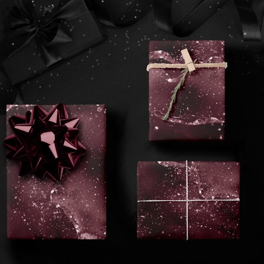 Moody Agate | Wijn Bordeaux Sangria Merlot Maroon Inpakpapier Vel