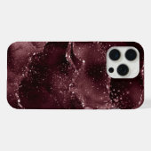 Moody Agate | Wijn Bordeaux Sangria Merlot Maroon iPhone Hoesje (Achterkant horizontaal)