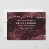 Moody Agate | Wijn Bordeaux Sangria Merlot Maroon Kaart (Voorkant)