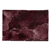 Moody Agate | Wijn Bordeaux Sangria Merlot Maroon Kussensloop (Achterkant-Links)
