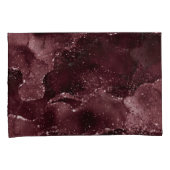 Moody Agate | Wijn Bordeaux Sangria Merlot Maroon Kussensloop (Voorkant-Rechts)