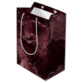 Moody Agate | Wijn Bordeaux Sangria Merlot Maroon Medium Cadeauzakje (Achterkant Gekanteld)