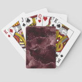 Moody Agate | Wijn Bordeaux Sangria Merlot Maroon Pokerkaarten