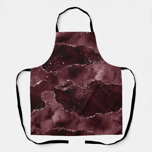 Moody Agate | Wijn Bordeaux Sangria Merlot Maroon Schort (Voorkant)