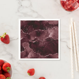 Moody Agate   Wijn Bordeaux Sangria Merlot Maroon Servet