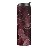 Moody Agate | Wijn Bordeaux Sangria Merlot Maroon Thermosbeker (Gedraaid links)