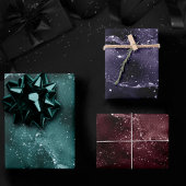 Moody Agates | Abstracte luxe donkere juweeltint Inpakpapier Vel