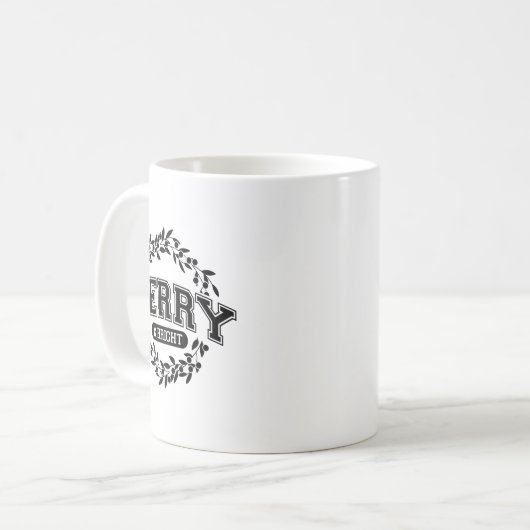 Moody And Uptight Merry And Xmas Bright Matching C Koffiemok (Voorkant links)