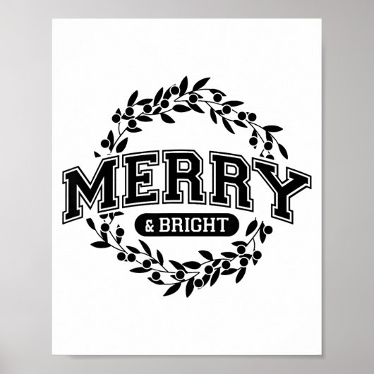 Moody And Uptight Merry And Xmas Bright Matching C Poster (Voorkant)