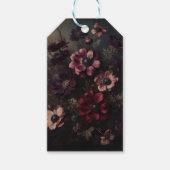 Moody Anemone Bloeit Botanische Bloemkunst Cadeaulabel (Voorkant)