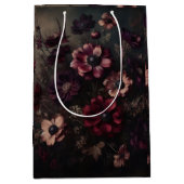 Moody Anemone Bloeit  Botanische Bloemkunst Medium Cadeauzakje (Voorkant)