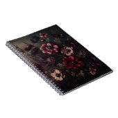 Moody Anemone Bloeit  Botanische Bloemkunst Notitieboek (Rechterzijde)