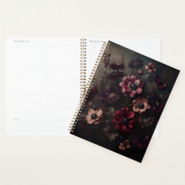 Moody Anemone Bloeit  Botanische Bloemkunst Planner