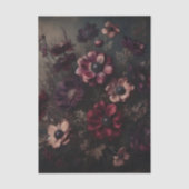 Moody Anemone Bloeit Botanische Bloemkunst Tissuepapier (Voorkant)