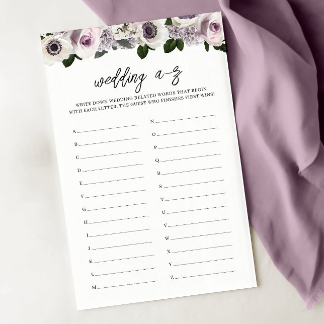 Moody Anemone Paarse Bloemen Vrijgezellenfeest A-Z (Creator heeft geüpload)