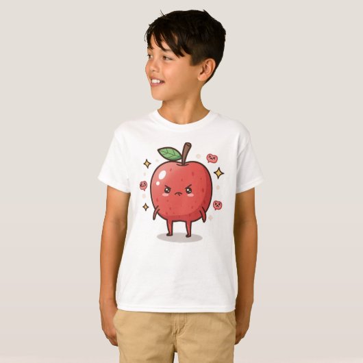 Moody Apple Kinder T-shirt (Voorkant volledig)