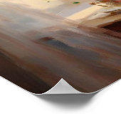 Moody Architectuurschilderkunst, Europese Vintage Poster (Hoek)