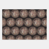 Moody Art Deco Bloemboeket Inpakpapier Vel (Voorkant 3)