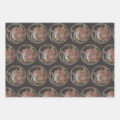 Moody Art Deco Bloemboeket Inpakpapier Vel (Voorkant)