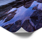 Moody atmosferische zonsondergang poster (Hoek)