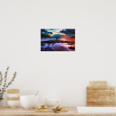 Moody atmosferische zonsondergang poster (Keuken)