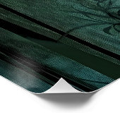 Moody attent anime meisje perfect poster (Hoek)