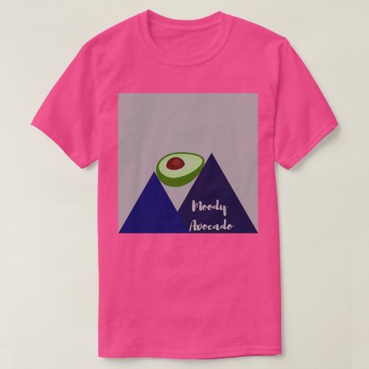 Moody Avocado T-shirt (Design voorkant)