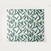 Moody Banana bladeren white Wandkleed (Voorkant (horizontaal))