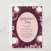 Moody Berry Figs Galentine’s Day Wine Night Kaart (Voorkant)