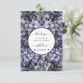 Moody Black Floral Classic Husband Mother Wedding Bedankkaart (Staand voorkant)